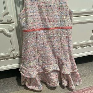 Kids pink multi colored dress